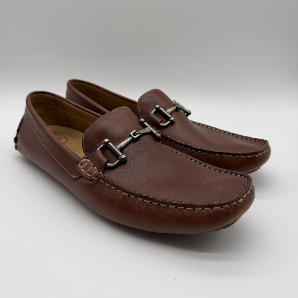 1901 Men's Leather Driving Horse Bit Loafers Moccasins Shoes Classic Brown 11